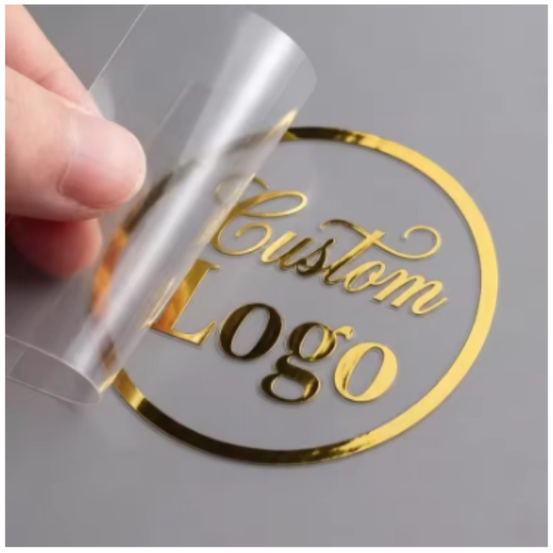 3D Printing Metal - Kundenspezifischer 3D-Goldtransfer-Aufkleber, silbernes Metall-Logo, DTF-Druck, Parfümflaschen-Etikett,