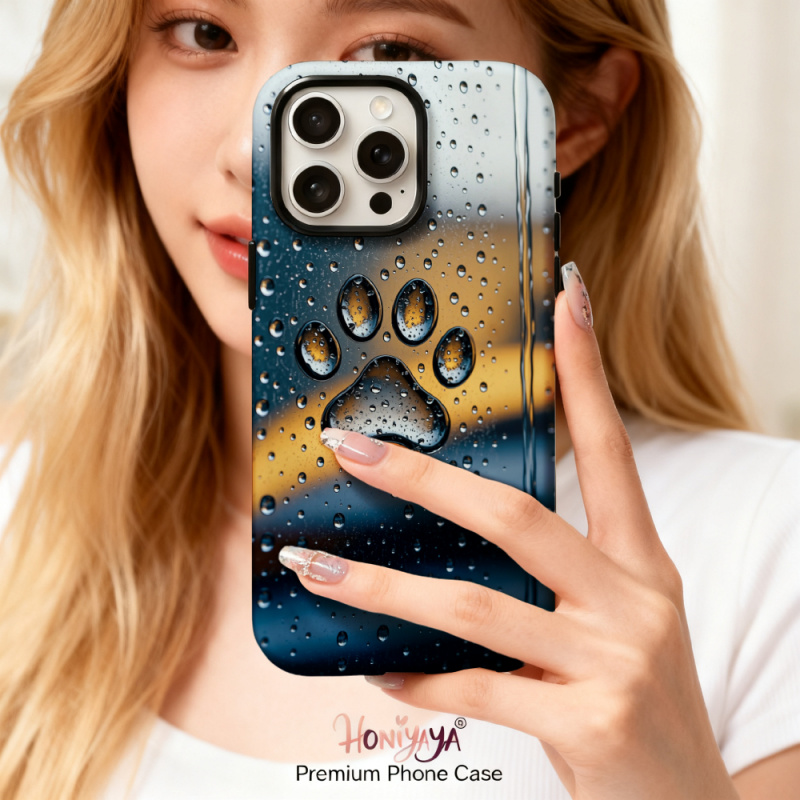 3D Printing Iphone - 2-in-1 Pfotenabdruck-Handyhülle für iPhone 12 13