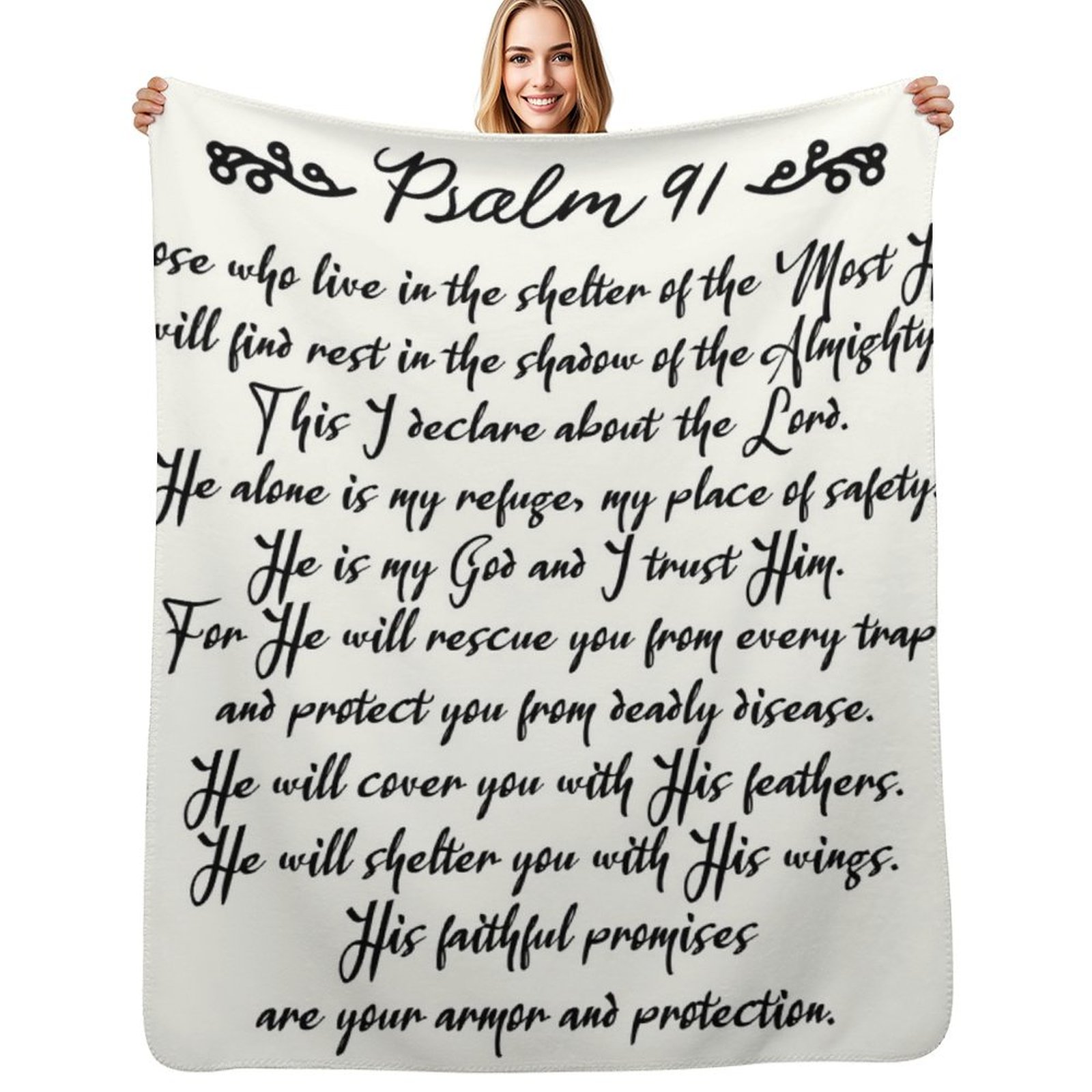 3D Printing Verse - Psalmen 91 | Christliche Inspirationsdecke mit