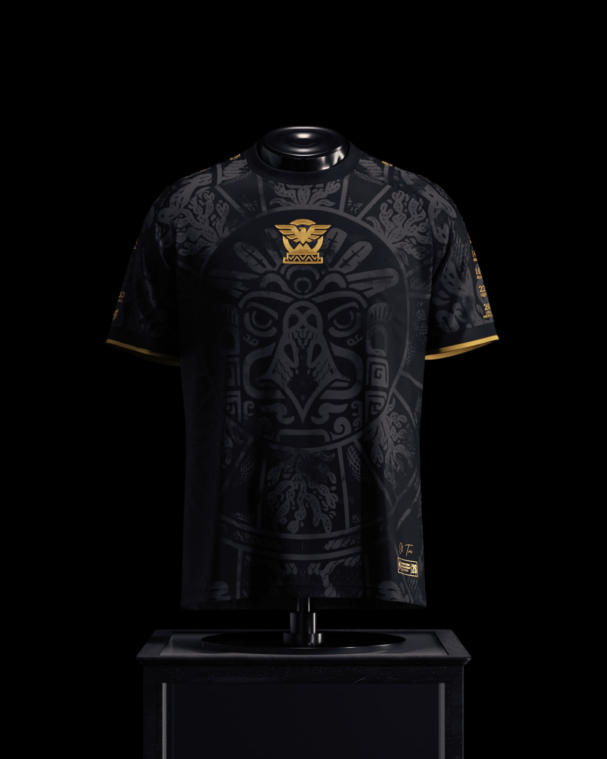 3D Printing Solo - Fußballevents 2026, Mexikos Kreatives Konzept-Trikot, Sommer-Trikot