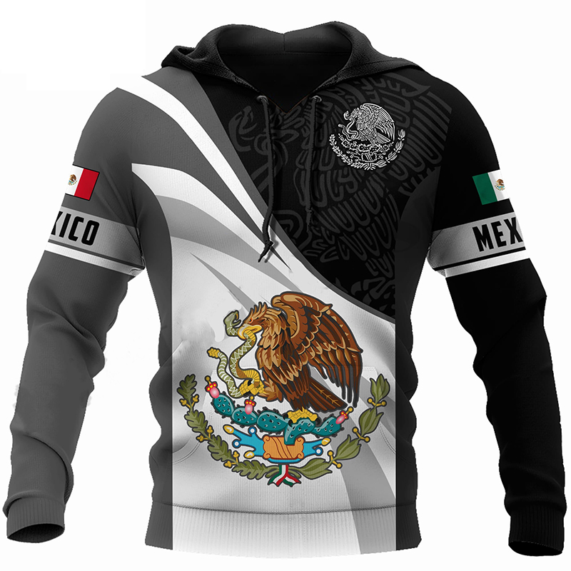 Herren Damen Mexiko Hoodie 3D- – 3D Printing Eagle Bewertung und Preis