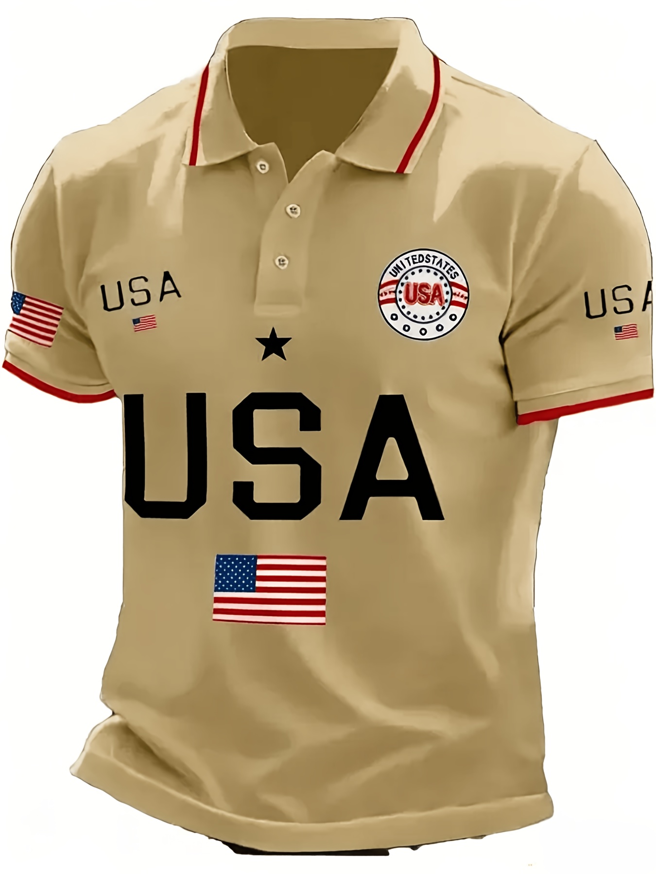Herren USA 250. Jubiläum Polos – 3D Printing Eagle Bewertung und Preis