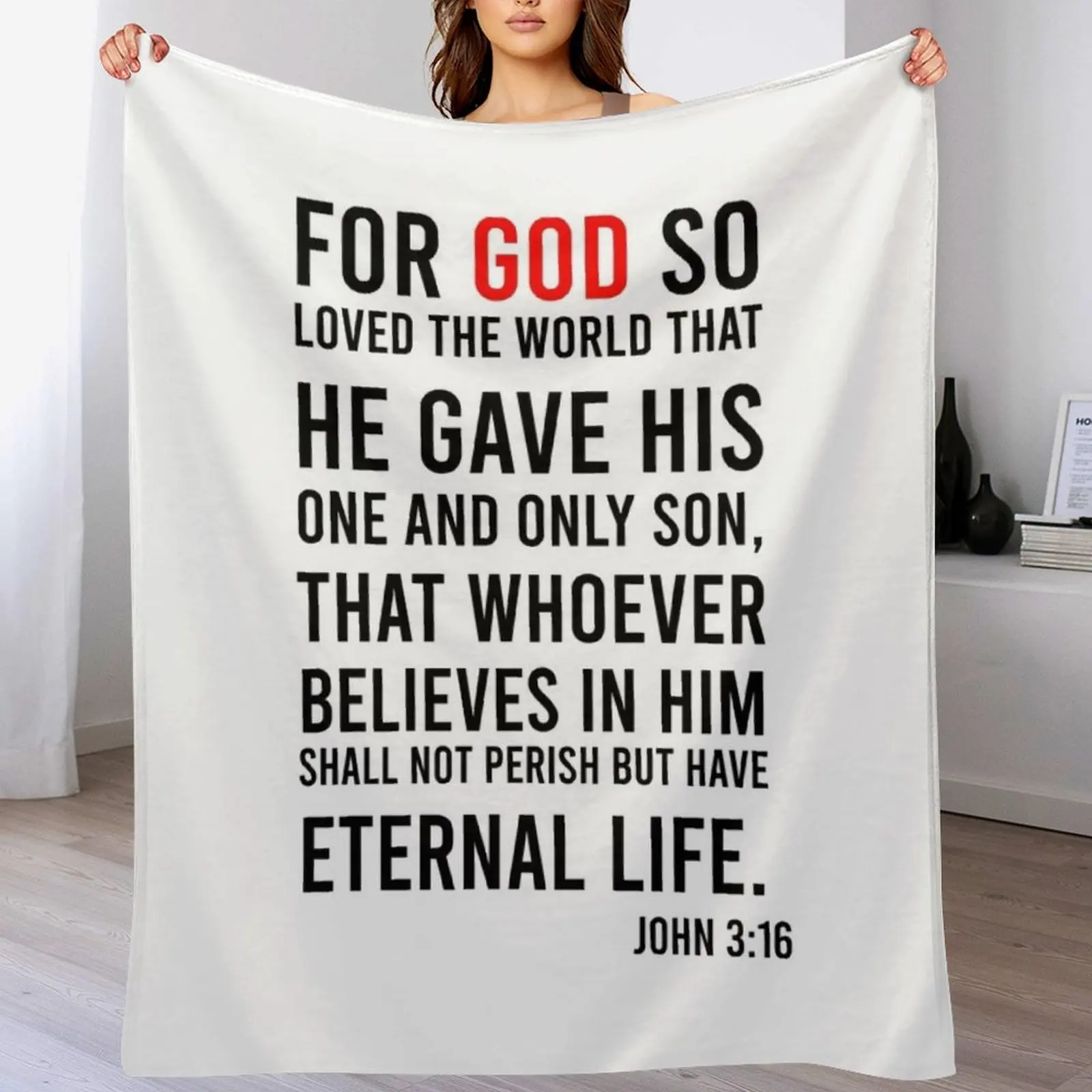 John 3:16 Bibelvers-Überwurfde – 3D Printing Verse Bewertung und Preis