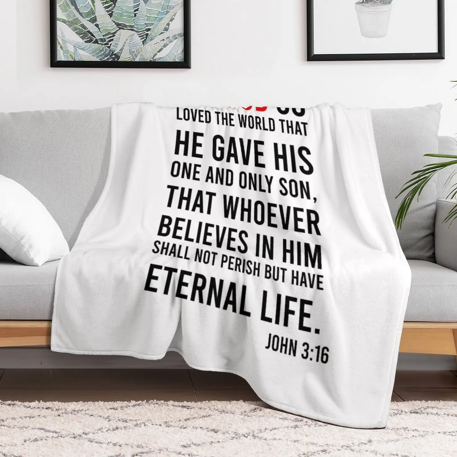John 3:16 Bibelvers-Überwurfde – 3D Printing Verse Bewertung und Preis