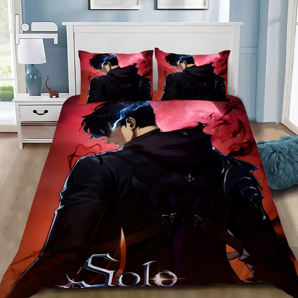 Anime Solo Leveling Bettwäsche – 3D Printing Solo Bewertung und Preis
