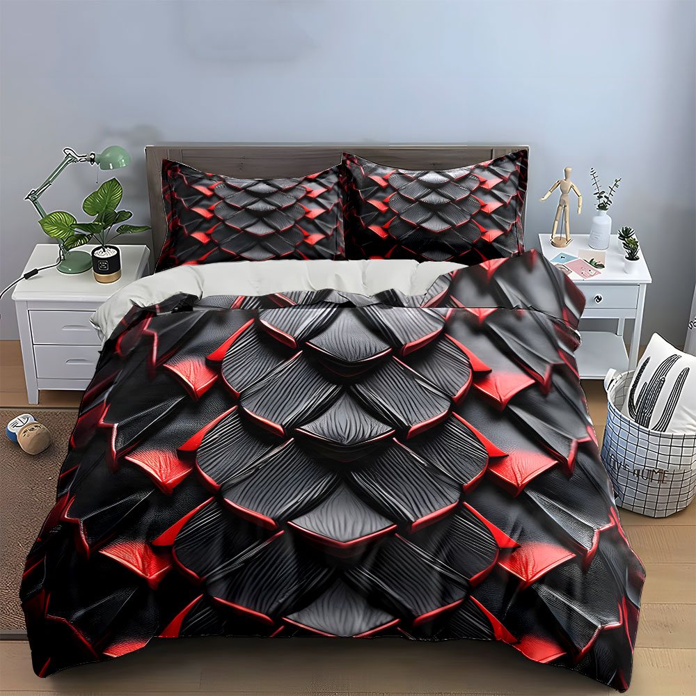 3D-Bettwäsche-Set mit schwarze – 3D Printing Dragon Bewertung und Preis